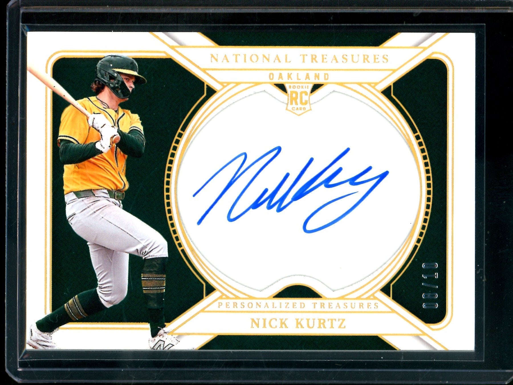 2025 Panini National Treasures Nick Kurtz Personalized Treasures Autograph /10 Athletics - Image 1