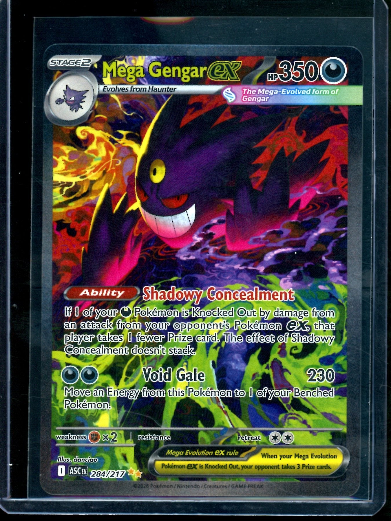 2026 Pokemon Ascended Heroes Mega Gengar EX 284/217 - Image 1