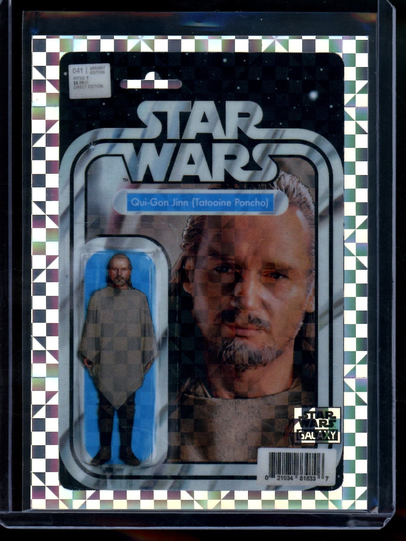 2026 Topps Galaxy Qui-Gon Jinn Comicfractor /10 - Image 1