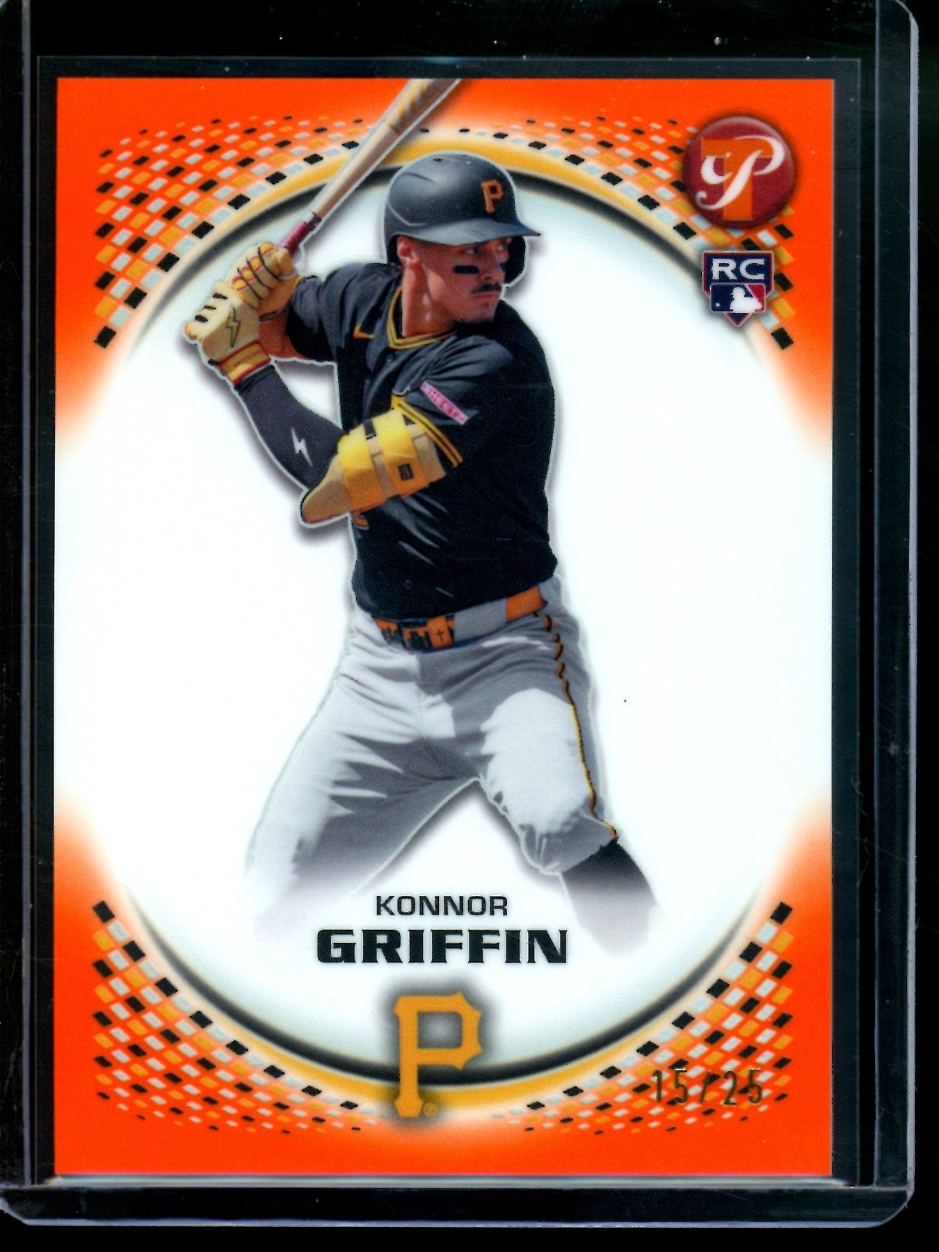 2026 Topps Pristine Konnor Griffin Orange Rookie Refractor /25 Pirates - Image 1