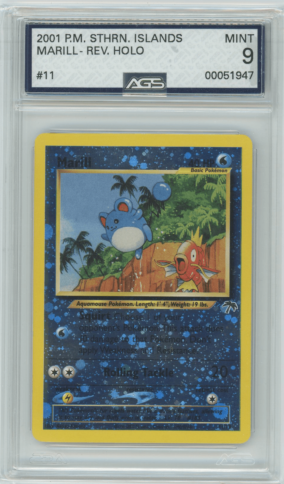 AGS (MINT 9) Marill #11 - Southern Islands (#00051947) - Image 1