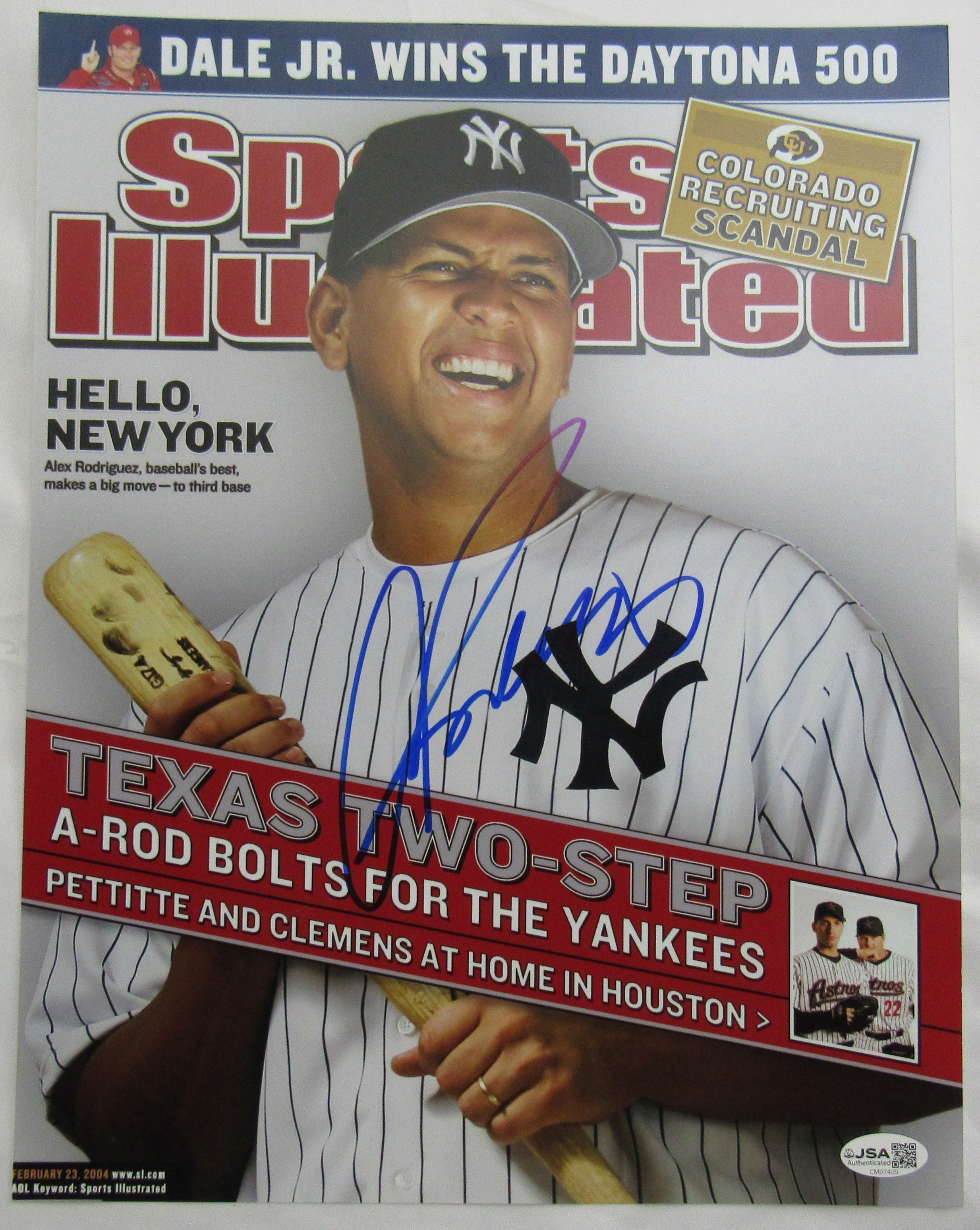 Alex Rodriguez Signed Auto 11x14 Sports Illustrated Cover JSA CM07409 - Image 1