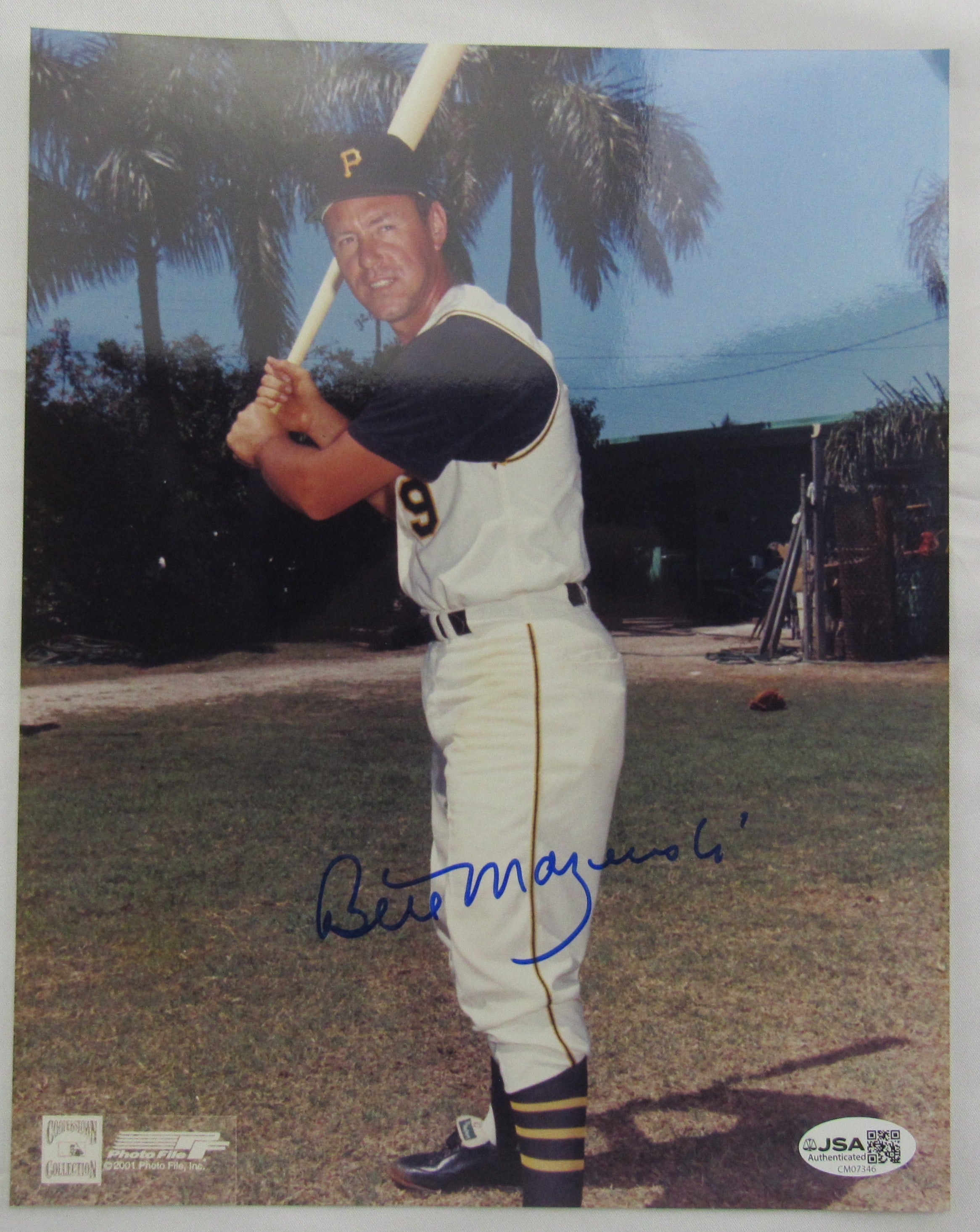 Bill Mazeroski Signed Auto 8x10 Photo JSA CM07346 - Image 1
