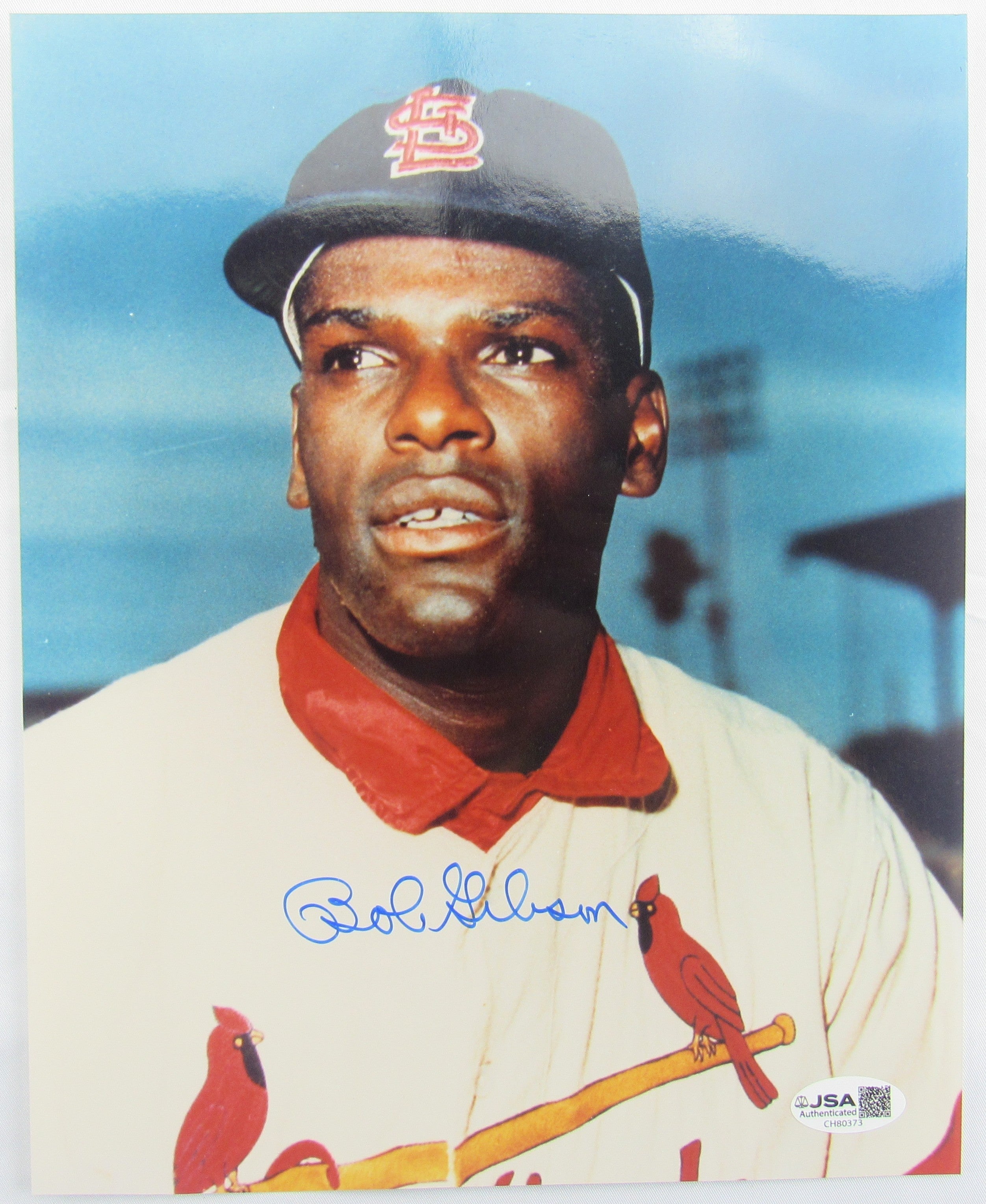 Bob Gibson Signed Auto 8x10 Photo JSA CH80373 - Image 1