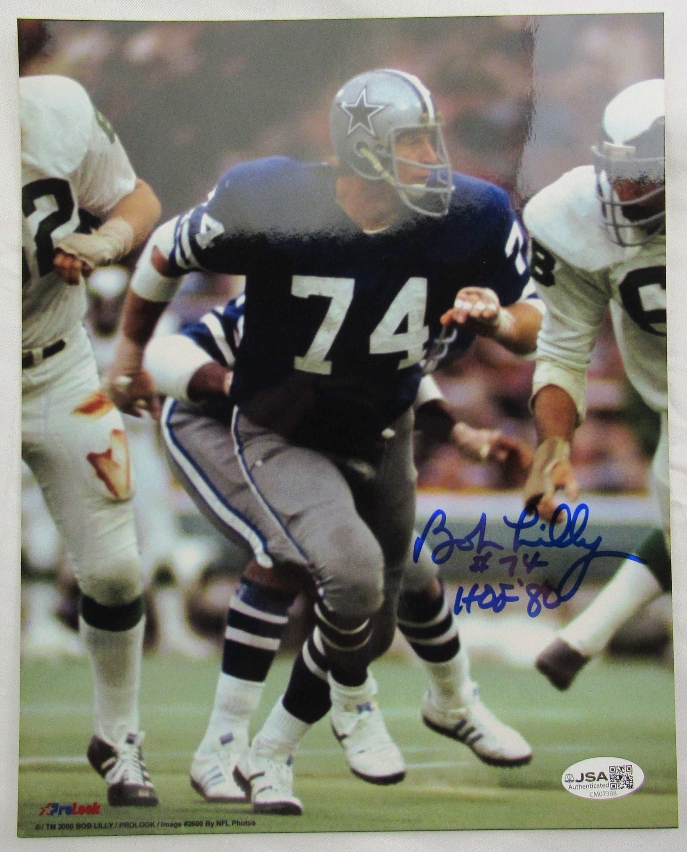 Bob Lilly Signed Auto 8x10 Photo JSA CM07388 - Image 1