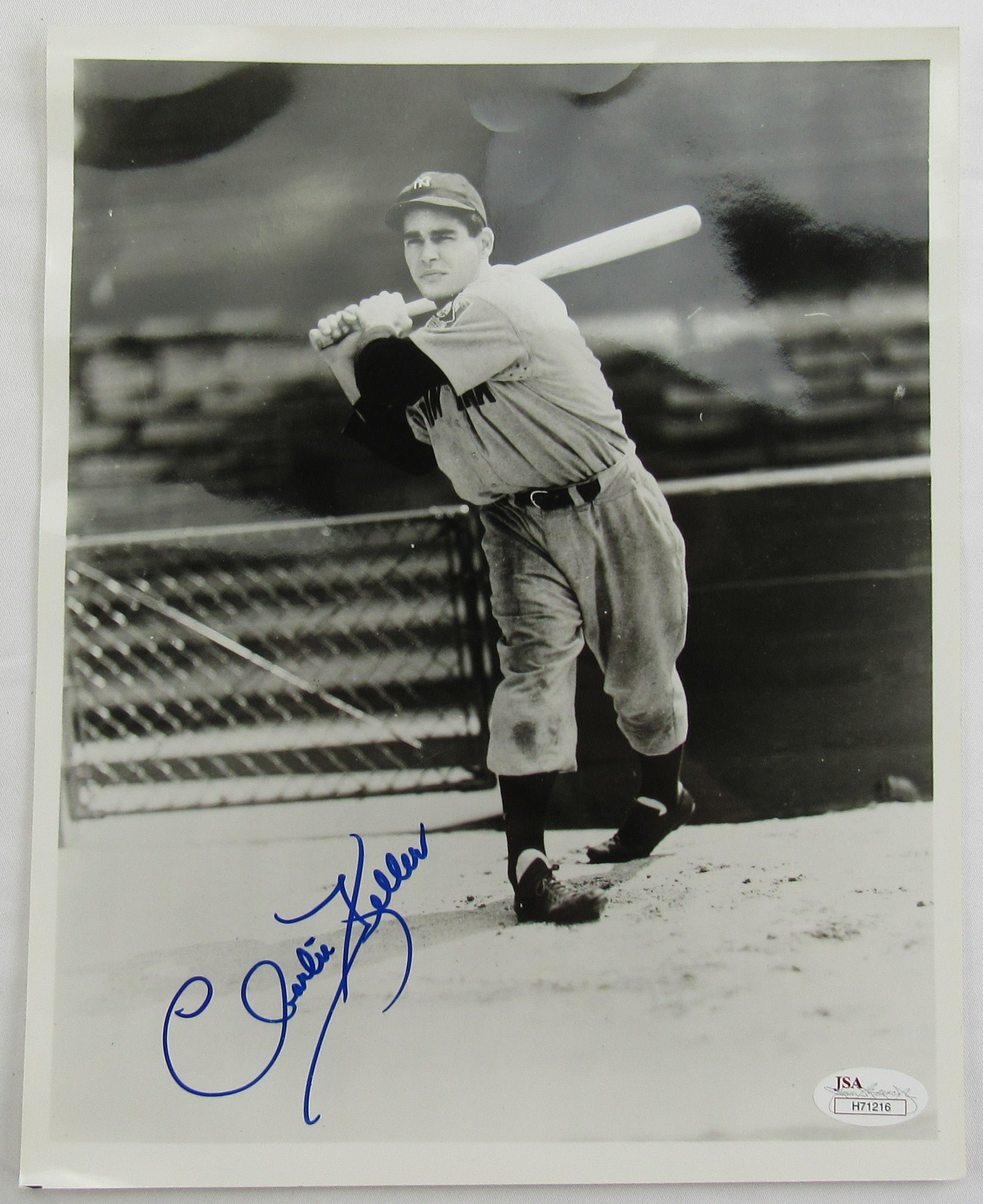 Charlie Keller Signed Auto 8x10 Photo JSA H71216 - Image 1