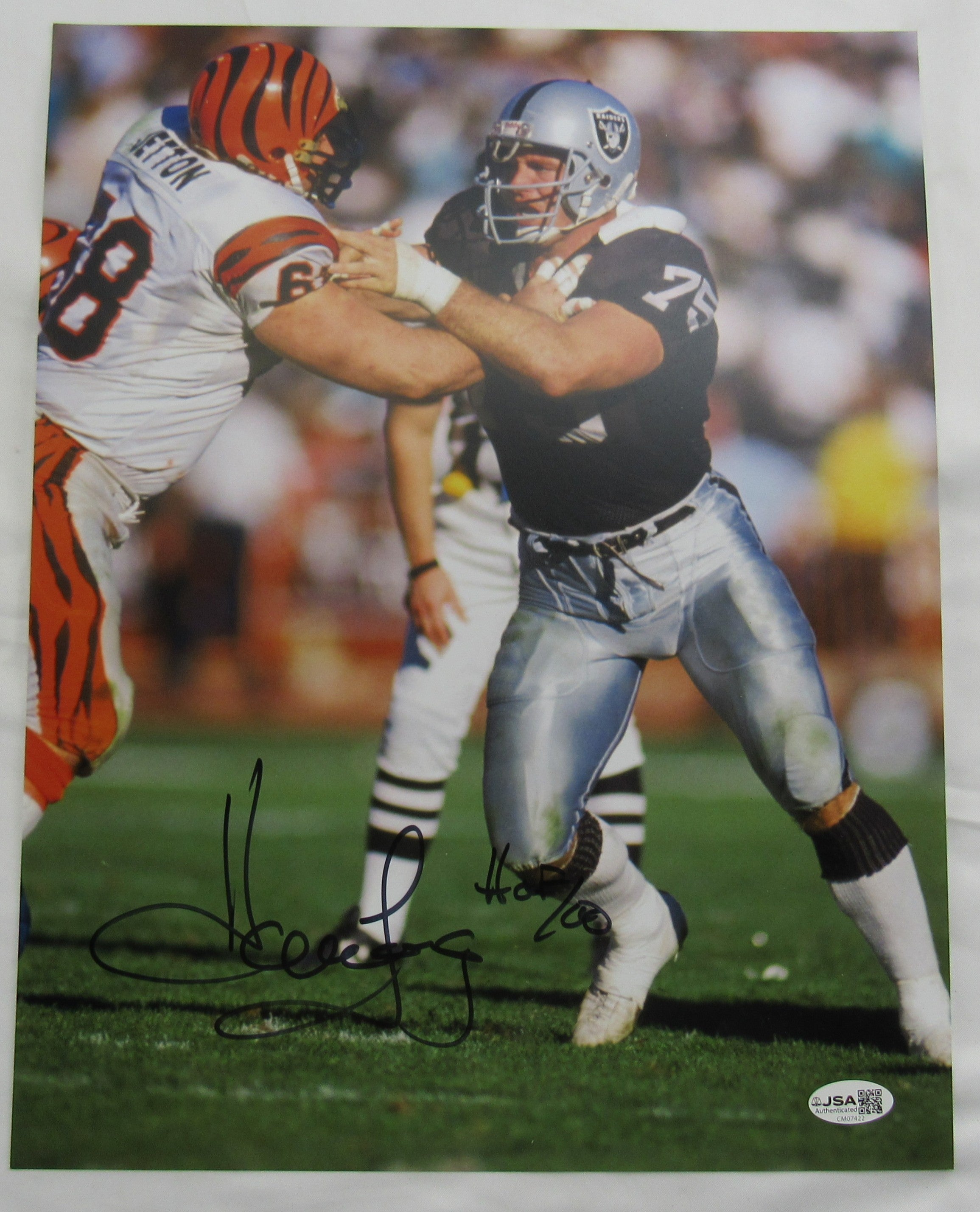 Howie Long Signed Auto 11x14 Photo JSA CM07422 - Image 1