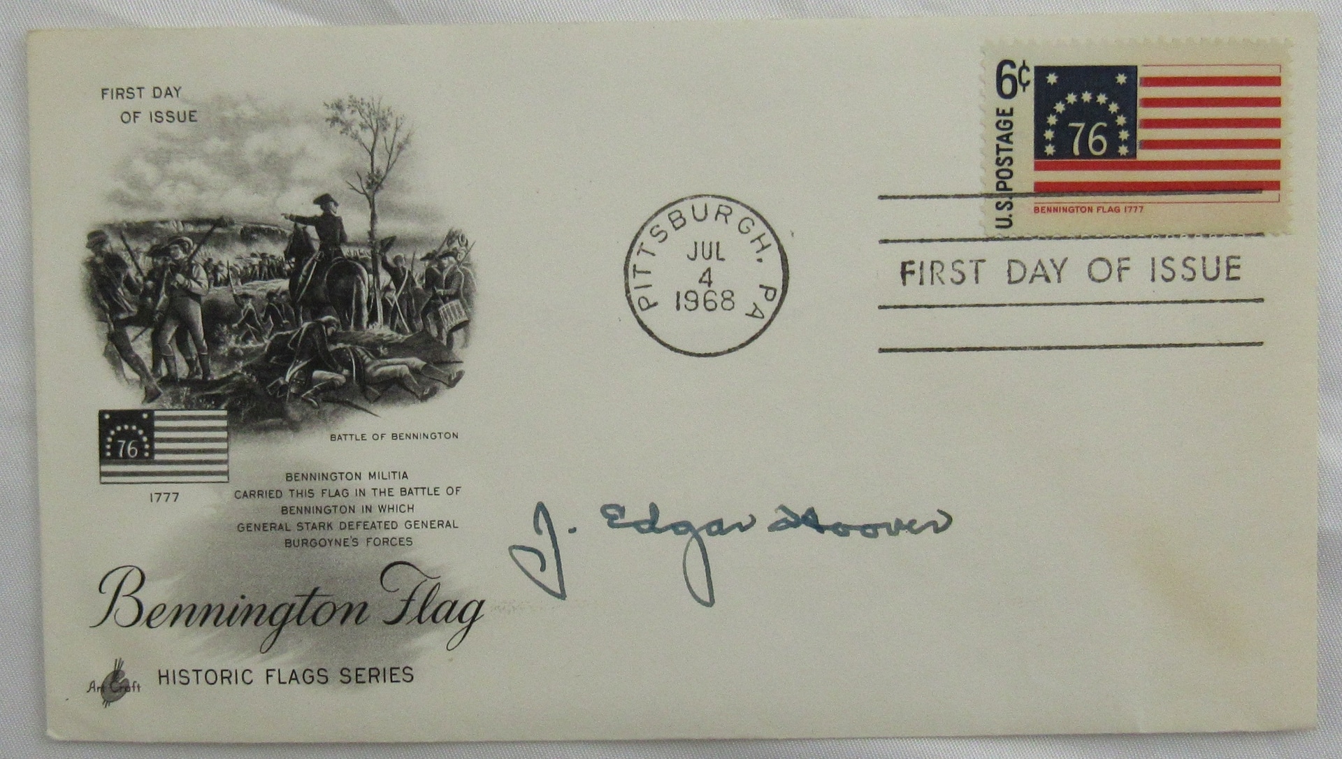 J. Edgar Hoover Signed Auto Envelope JSA LOA Z19852 - Image 1
