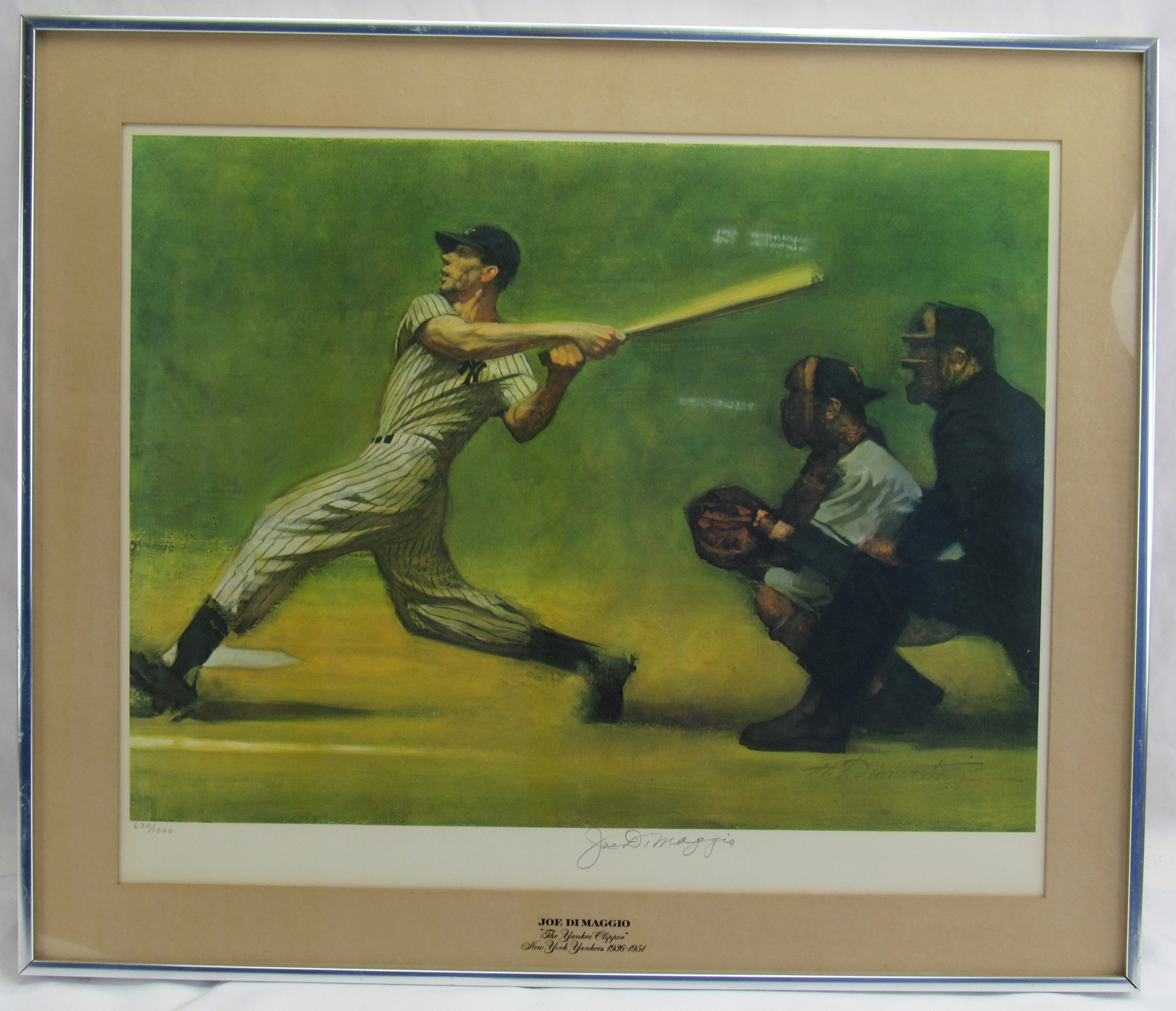 Joe DiMaggio Signed Auto 21x17 Photo JSA LOA ZZ71716 - Image 1