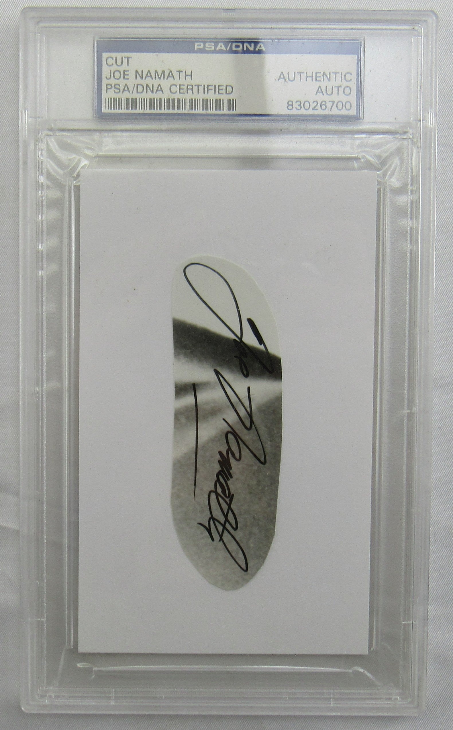 Joe Namath Cut Signed Auto PSA/DNA Encapsulated VII - Image 1
