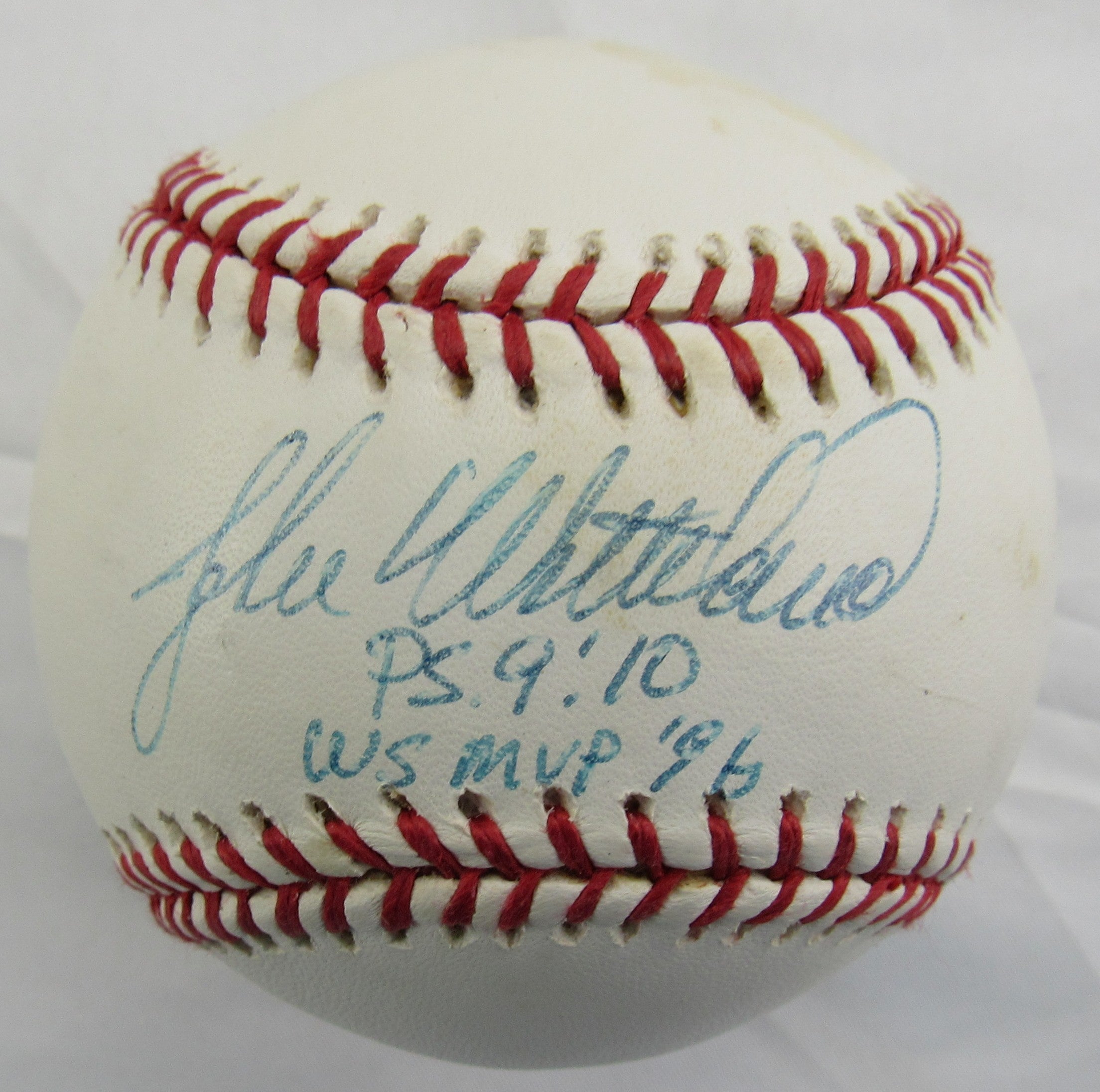 John Wetteland Signed Rawlings Auto Baseball w/ Insc PSA/DNA C54127 - Image 1