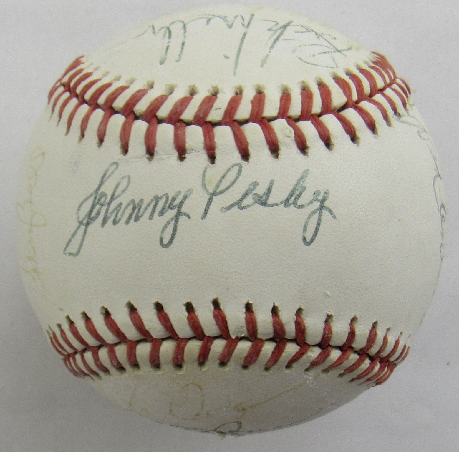 Johnny Pesky, Frank Malzone + Multi Signed Auto Baseball B172 - Image 1