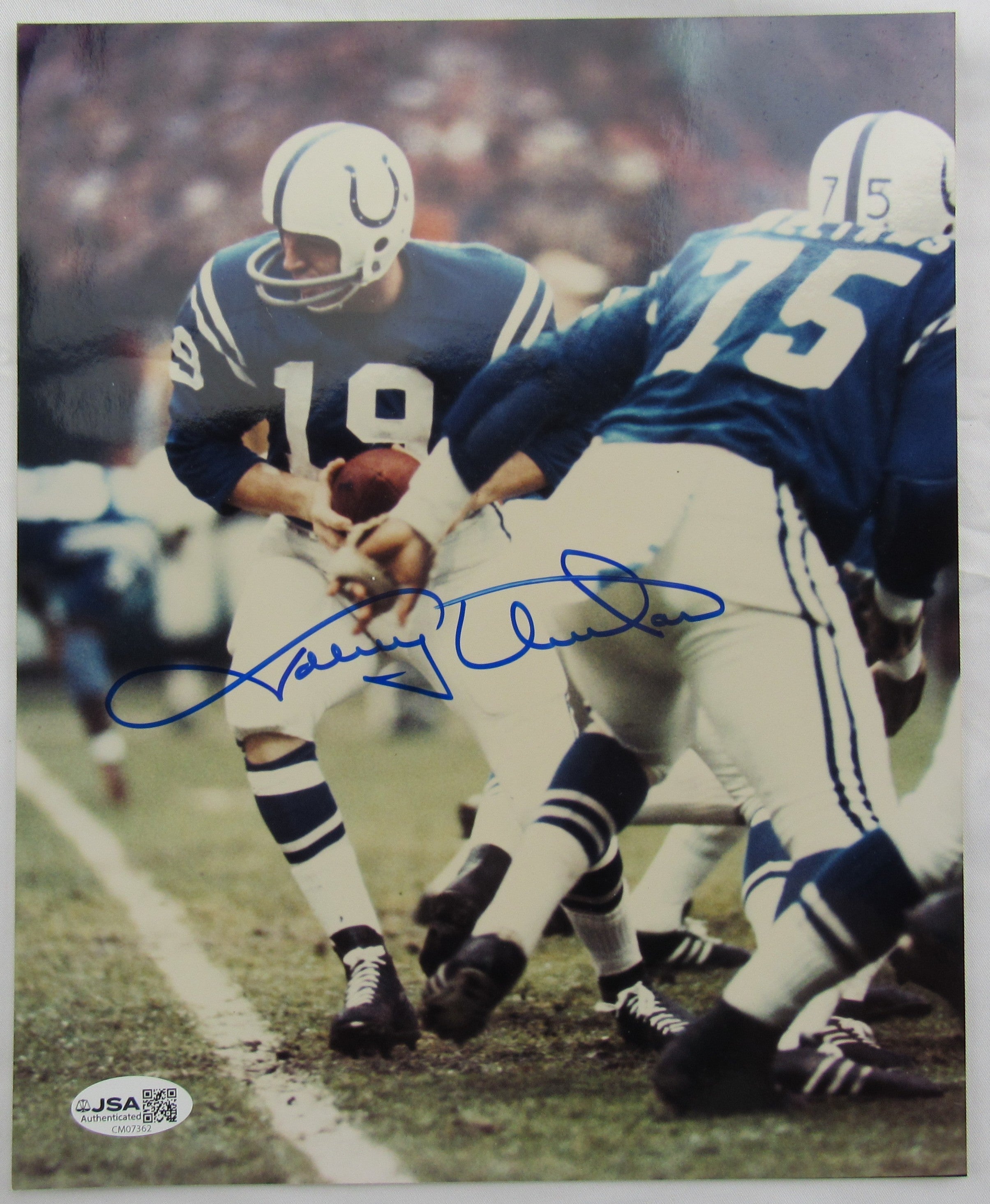 Johnny Unitas Signed Auto 8x10 Photo JSA CM07362 - Image 1