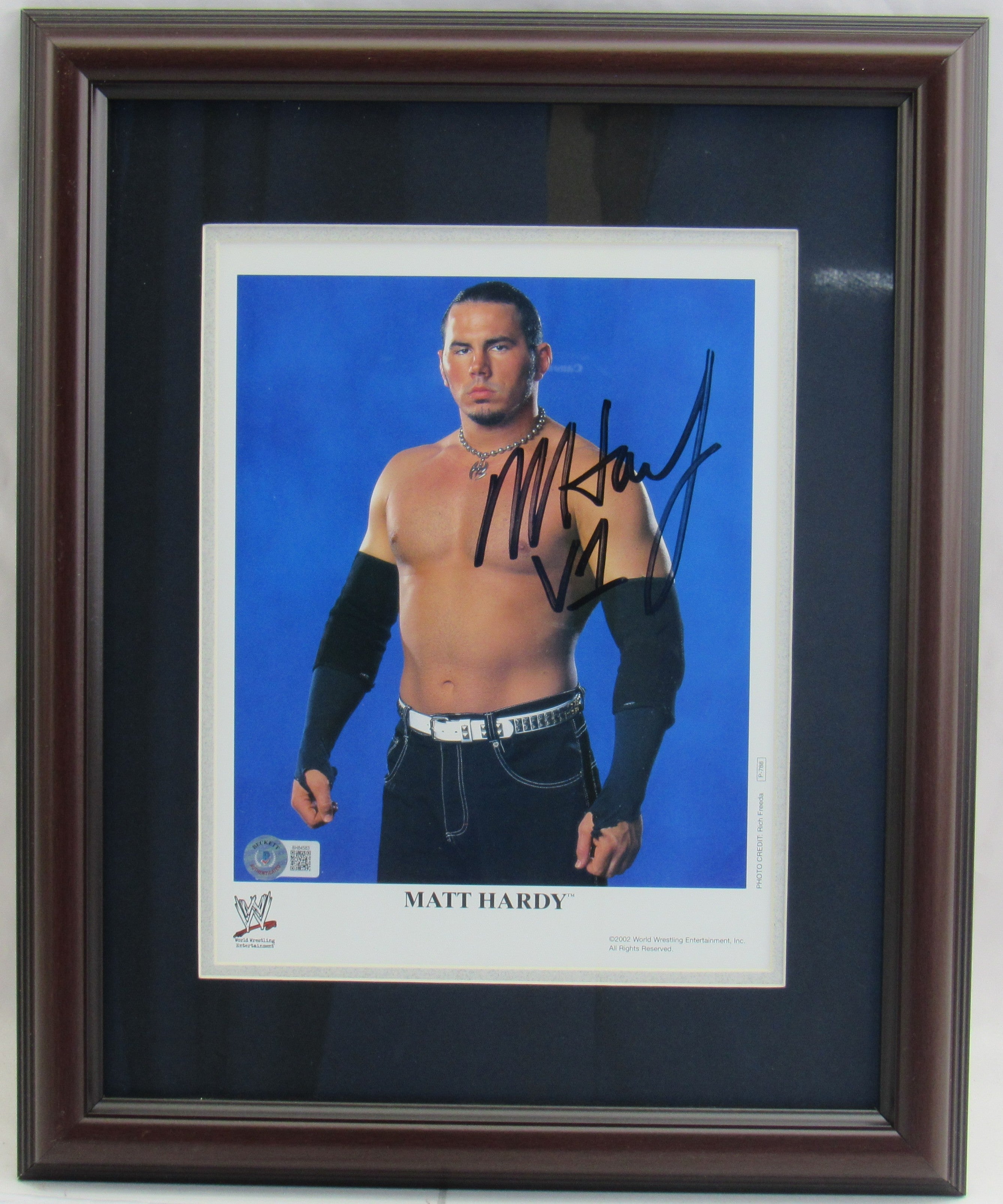 Matt Hardy Signed Framed 8x10 Photo Beckett Holo - Image 1