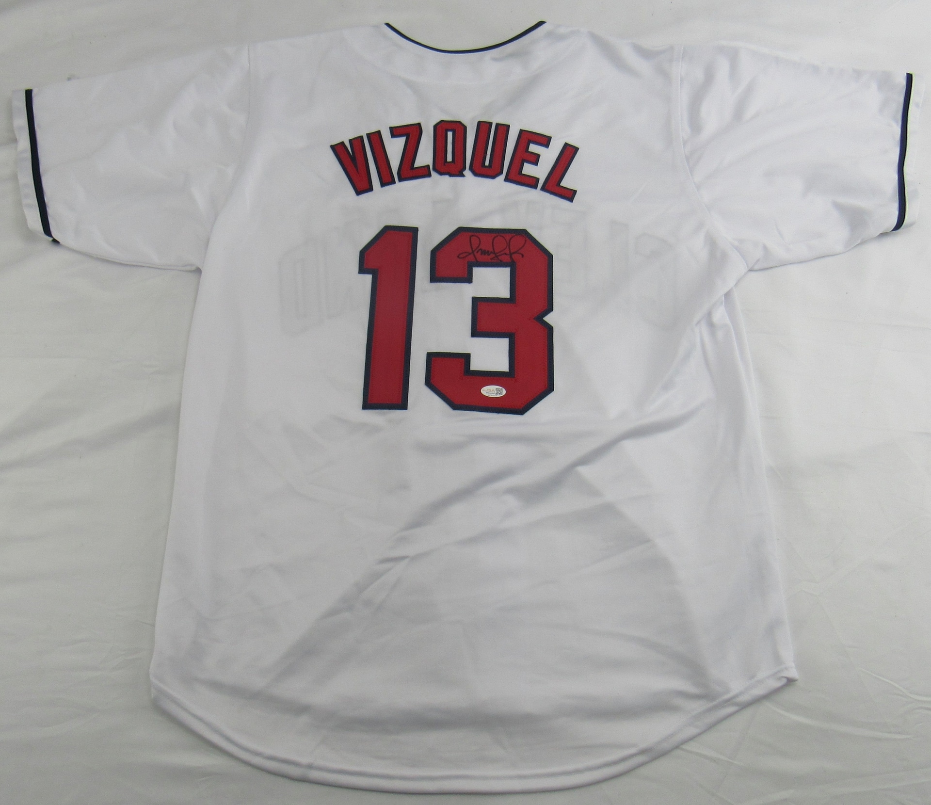 Omar Vizquel Signed Jersey Beckett JSA Certified - Image 1