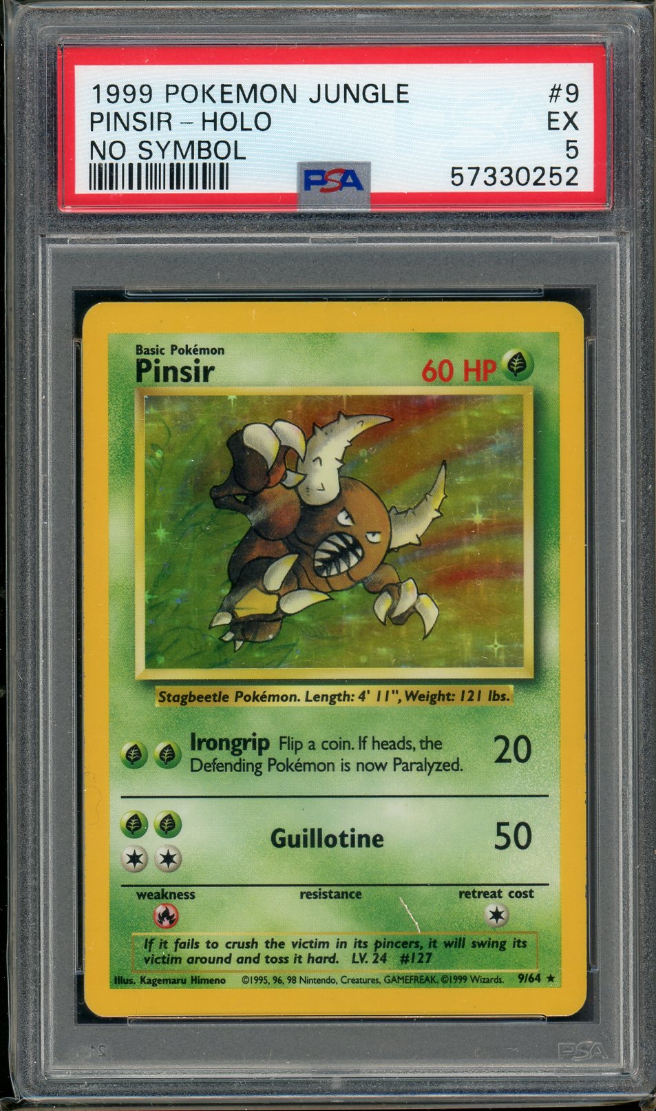 PSA (EX 5) Pinsir-holo #9 - Pokemon Jungle (#57330252) - Image 1