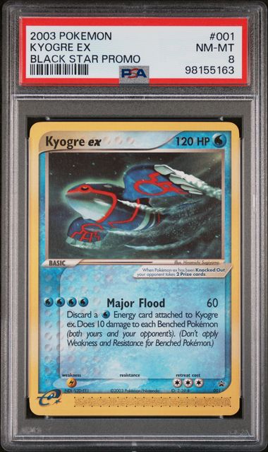 PSA (NM-MT 8) Kyogre ex #001 - Pokemon Black Star Promo (#98155163) - Image 1