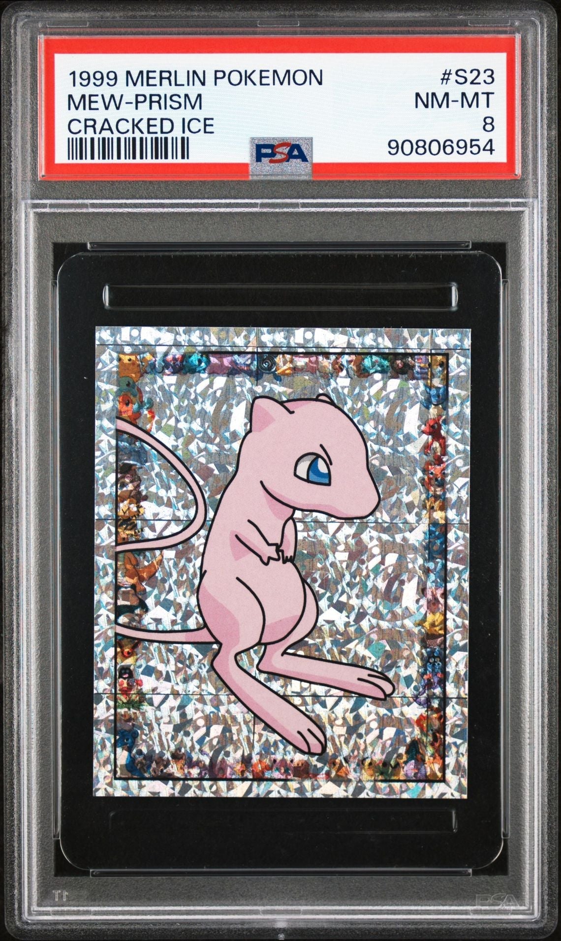 PSA (NM-MT 8) Mew - Prism #S23 - Merlin Pokémon (#90806954) - Image 1