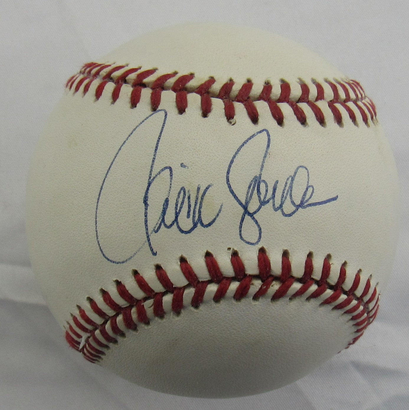 Ricky Jordan Signed Auto Rawlings Baseball B160 VI - Image 1