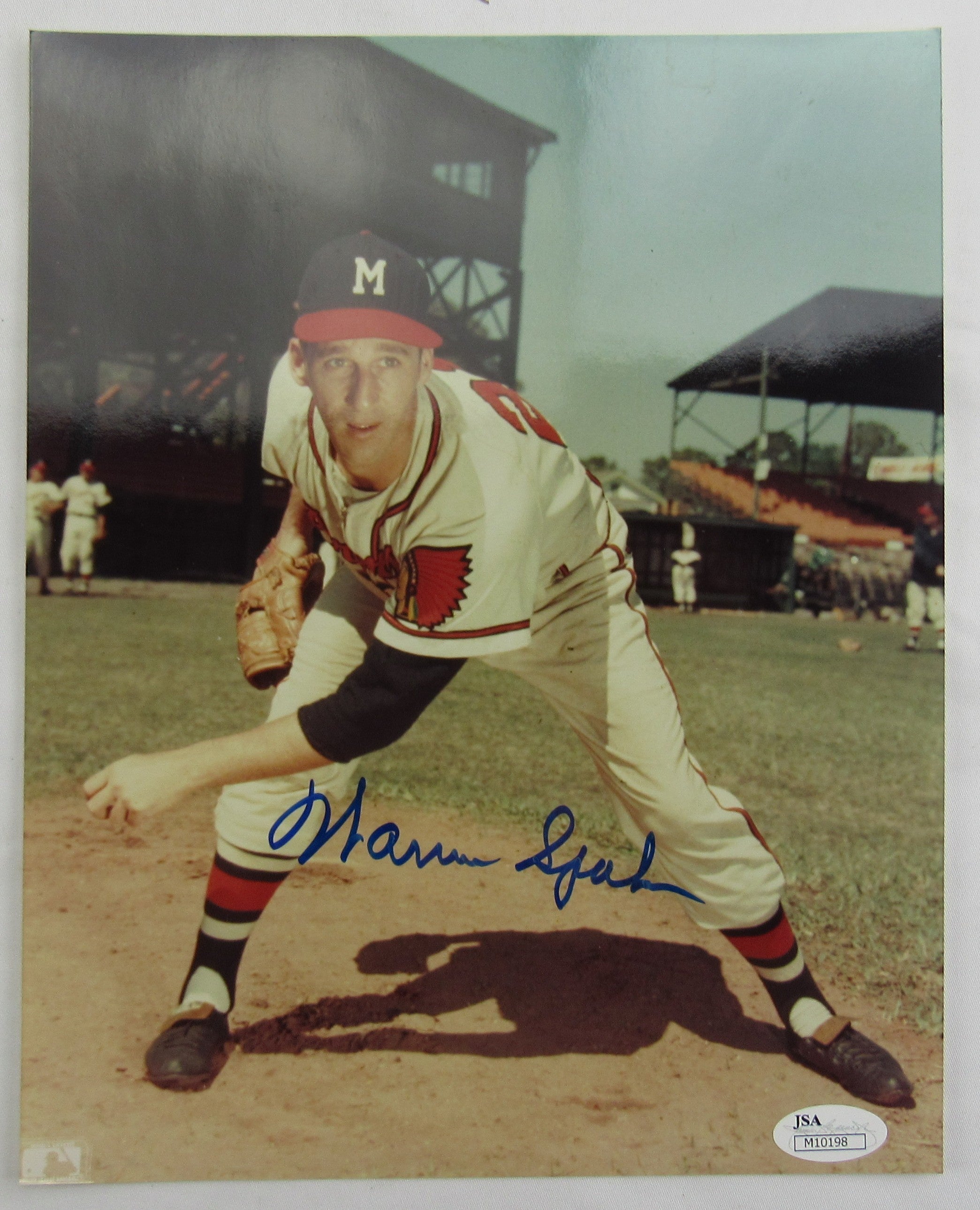 Warren Spahn Signed Auto 8x10 Photo JSA M10198 - Image 1